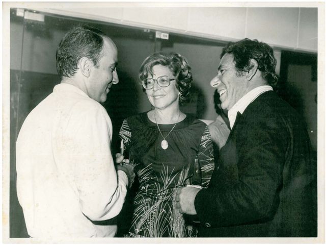 Jorge e Bella Josef com Manoel Puig